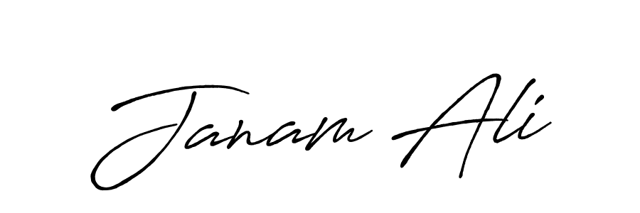 The best way (Antro_Vectra_Bolder) to make a short signature is to pick only two or three words in your name. The name Janam Ali include a total of six letters. For converting this name. Janam Ali signature style 7 images and pictures png