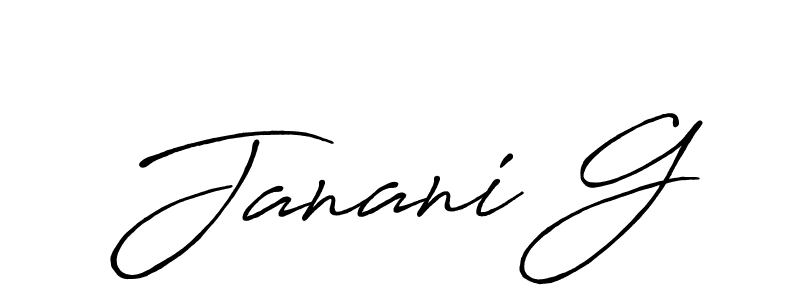 This is the best signature style for the Janani G name. Also you like these signature font (Antro_Vectra_Bolder). Mix name signature. Janani G signature style 7 images and pictures png