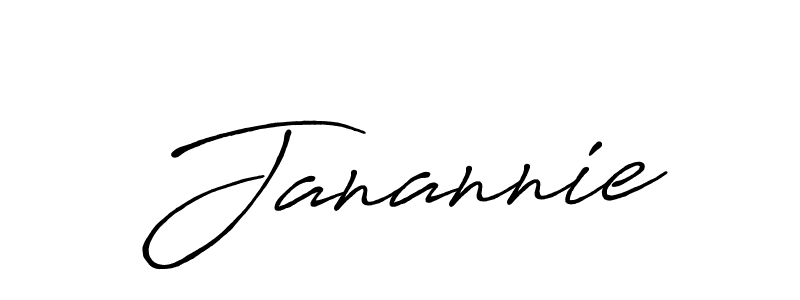 How to make Janannie signature? Antro_Vectra_Bolder is a professional autograph style. Create handwritten signature for Janannie name. Janannie signature style 7 images and pictures png