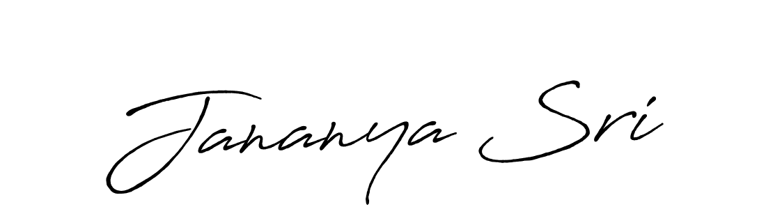 Best and Professional Signature Style for Jananya Sri. Antro_Vectra_Bolder Best Signature Style Collection. Jananya Sri signature style 7 images and pictures png