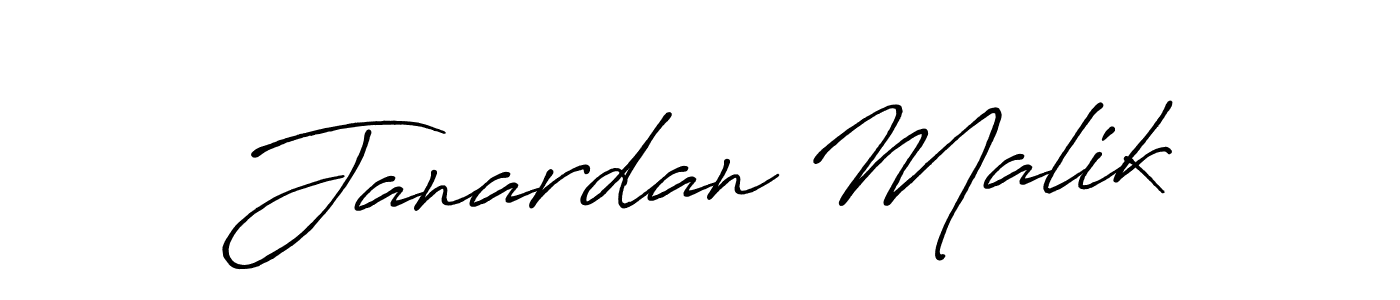 Janardan Malik stylish signature style. Best Handwritten Sign (Antro_Vectra_Bolder) for my name. Handwritten Signature Collection Ideas for my name Janardan Malik. Janardan Malik signature style 7 images and pictures png