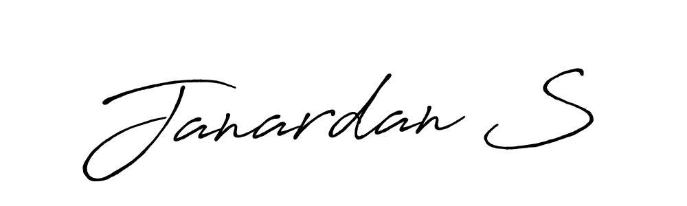 Also You can easily find your signature by using the search form. We will create Janardan S name handwritten signature images for you free of cost using Antro_Vectra_Bolder sign style. Janardan S signature style 7 images and pictures png