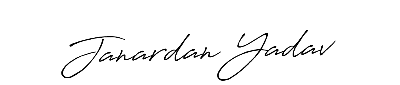 How to make Janardan Yadav signature? Antro_Vectra_Bolder is a professional autograph style. Create handwritten signature for Janardan Yadav name. Janardan Yadav signature style 7 images and pictures png