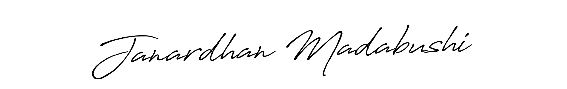 Make a short Janardhan Madabushi signature style. Manage your documents anywhere anytime using Antro_Vectra_Bolder. Create and add eSignatures, submit forms, share and send files easily. Janardhan Madabushi signature style 7 images and pictures png