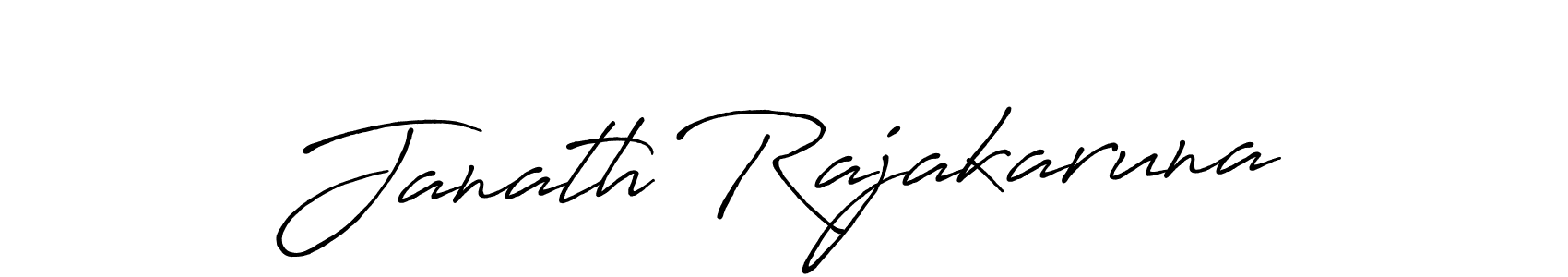 How to make Janath Rajakaruna name signature. Use Antro_Vectra_Bolder style for creating short signs online. This is the latest handwritten sign. Janath Rajakaruna signature style 7 images and pictures png