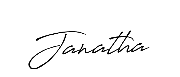 Janatha stylish signature style. Best Handwritten Sign (Antro_Vectra_Bolder) for my name. Handwritten Signature Collection Ideas for my name Janatha. Janatha signature style 7 images and pictures png