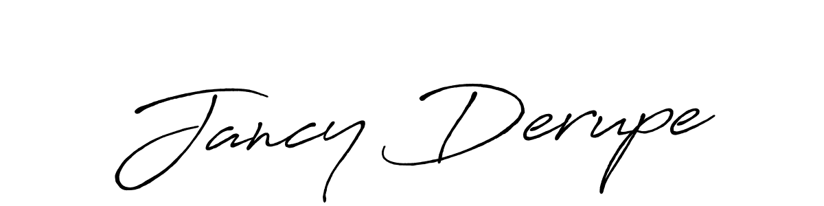 How to make Jancy Derupe signature? Antro_Vectra_Bolder is a professional autograph style. Create handwritten signature for Jancy Derupe name. Jancy Derupe signature style 7 images and pictures png