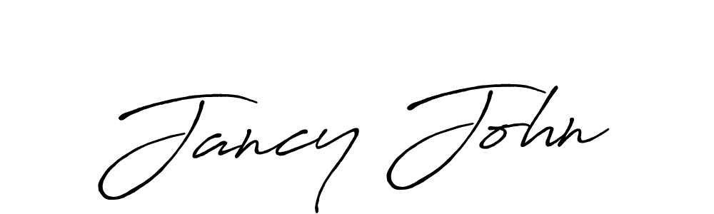 How to make Jancy John signature? Antro_Vectra_Bolder is a professional autograph style. Create handwritten signature for Jancy John name. Jancy John signature style 7 images and pictures png