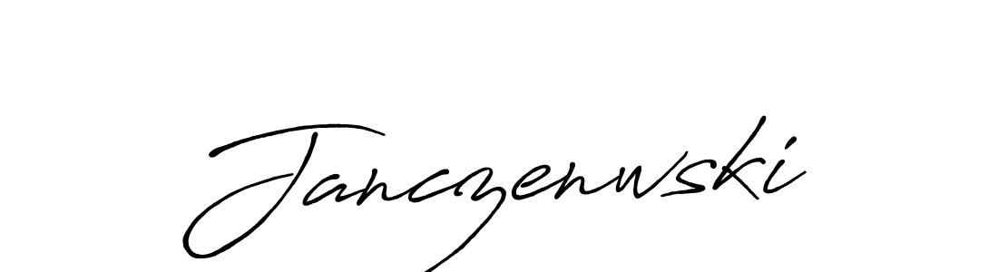 Create a beautiful signature design for name Janczenwski. With this signature (Antro_Vectra_Bolder) fonts, you can make a handwritten signature for free. Janczenwski signature style 7 images and pictures png