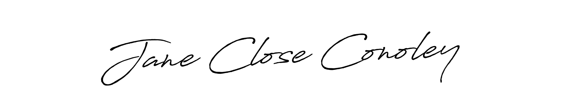 The best way (Antro_Vectra_Bolder) to make a short signature is to pick only two or three words in your name. The name Jane Close Conoley include a total of six letters. For converting this name. Jane Close Conoley signature style 7 images and pictures png