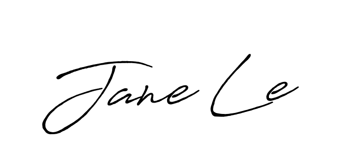 Design your own signature with our free online signature maker. With this signature software, you can create a handwritten (Antro_Vectra_Bolder) signature for name Jane Le. Jane Le signature style 7 images and pictures png