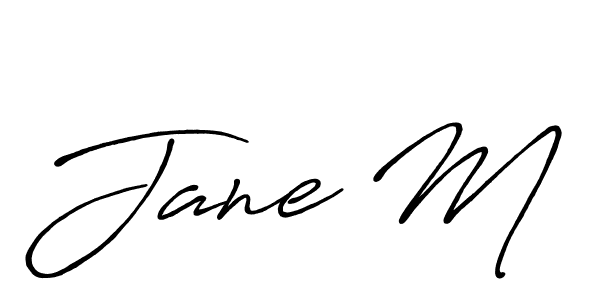 Similarly Antro_Vectra_Bolder is the best handwritten signature design. Signature creator online .You can use it as an online autograph creator for name Jane M. Jane M signature style 7 images and pictures png