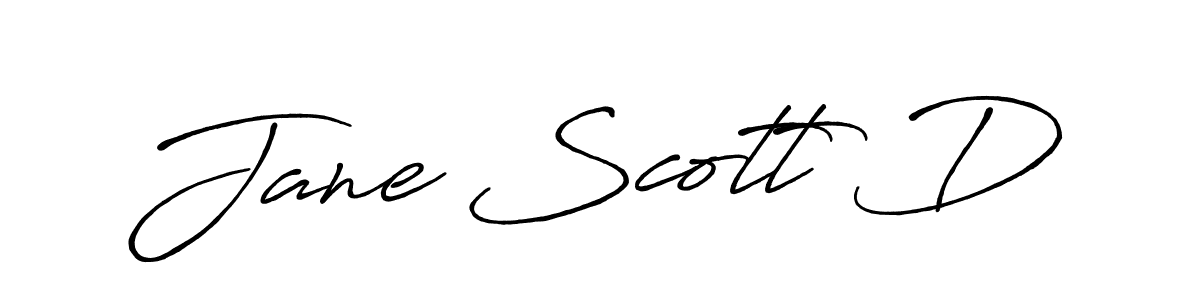 Design your own signature with our free online signature maker. With this signature software, you can create a handwritten (Antro_Vectra_Bolder) signature for name Jane Scott D. Jane Scott D signature style 7 images and pictures png