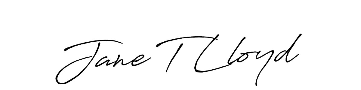 Jane T Lloyd stylish signature style. Best Handwritten Sign (Antro_Vectra_Bolder) for my name. Handwritten Signature Collection Ideas for my name Jane T Lloyd. Jane T Lloyd signature style 7 images and pictures png