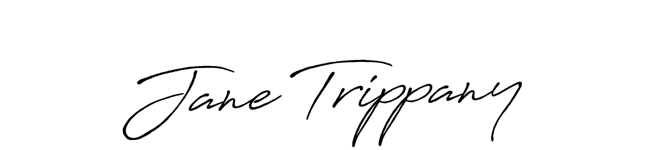 Create a beautiful signature design for name Jane Trippany. With this signature (Antro_Vectra_Bolder) fonts, you can make a handwritten signature for free. Jane Trippany signature style 7 images and pictures png