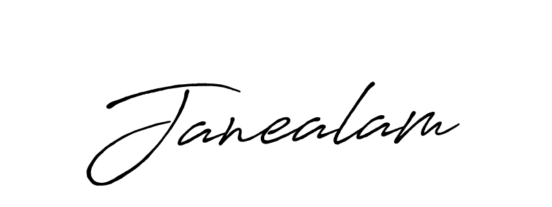 Create a beautiful signature design for name Janealam. With this signature (Antro_Vectra_Bolder) fonts, you can make a handwritten signature for free. Janealam signature style 7 images and pictures png