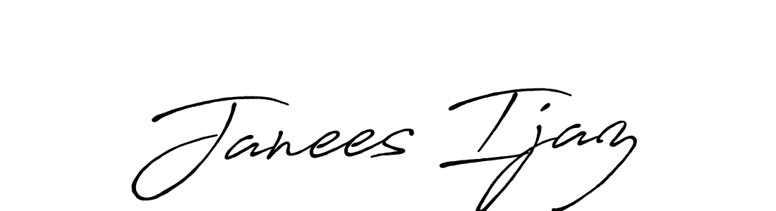 It looks lik you need a new signature style for name Janees Ijaz. Design unique handwritten (Antro_Vectra_Bolder) signature with our free signature maker in just a few clicks. Janees Ijaz signature style 7 images and pictures png