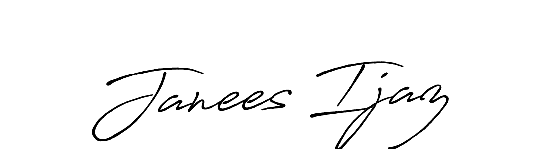 Also we have Janees Ijaz name is the best signature style. Create professional handwritten signature collection using Antro_Vectra_Bolder autograph style. Janees Ijaz signature style 7 images and pictures png