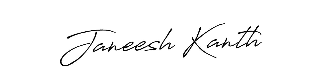 How to Draw Janeesh Kanth signature style? Antro_Vectra_Bolder is a latest design signature styles for name Janeesh Kanth. Janeesh Kanth signature style 7 images and pictures png