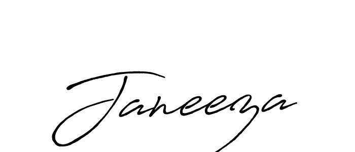 Make a beautiful signature design for name Janeeza. With this signature (Antro_Vectra_Bolder) style, you can create a handwritten signature for free. Janeeza signature style 7 images and pictures png