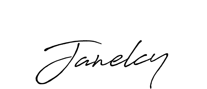 Design your own signature with our free online signature maker. With this signature software, you can create a handwritten (Antro_Vectra_Bolder) signature for name Janelcy. Janelcy signature style 7 images and pictures png