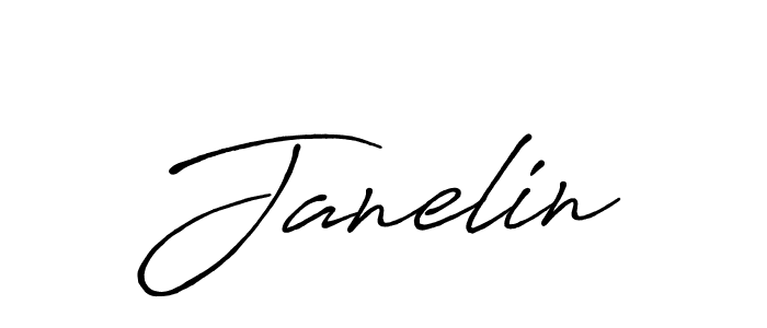 How to make Janelin signature? Antro_Vectra_Bolder is a professional autograph style. Create handwritten signature for Janelin name. Janelin signature style 7 images and pictures png