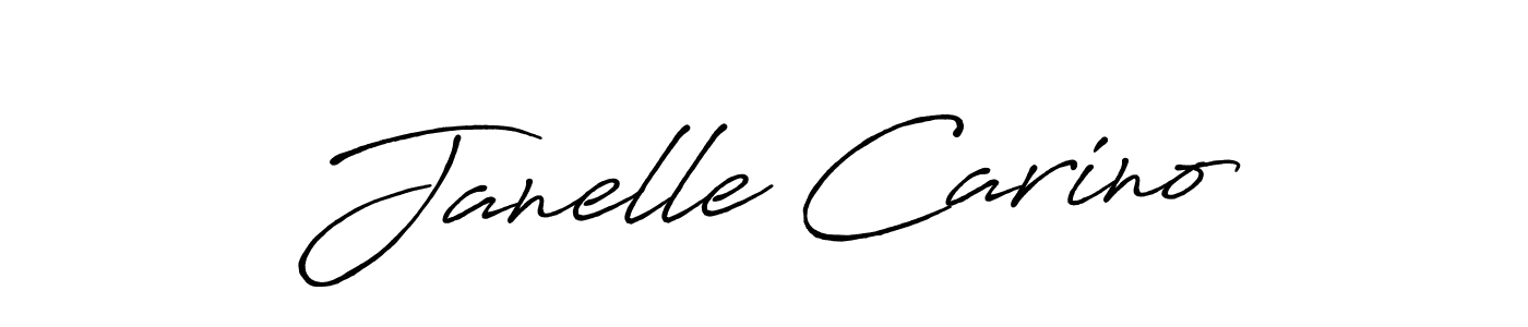 How to make Janelle Carino signature? Antro_Vectra_Bolder is a professional autograph style. Create handwritten signature for Janelle Carino name. Janelle Carino signature style 7 images and pictures png
