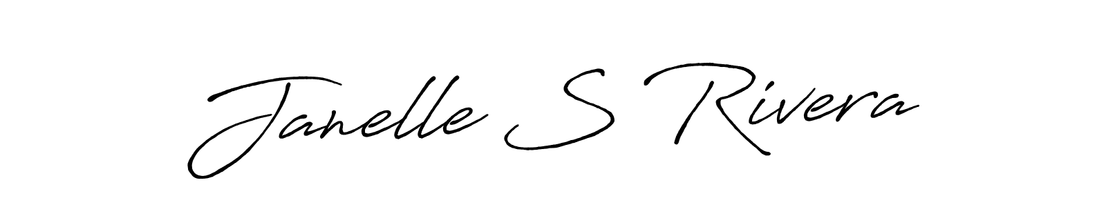 Antro_Vectra_Bolder is a professional signature style that is perfect for those who want to add a touch of class to their signature. It is also a great choice for those who want to make their signature more unique. Get Janelle S Rivera name to fancy signature for free. Janelle S Rivera signature style 7 images and pictures png