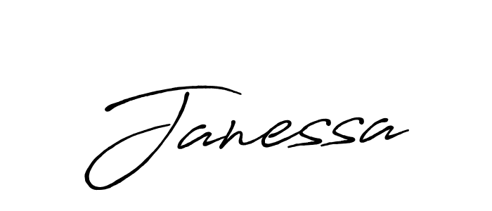 You should practise on your own different ways (Antro_Vectra_Bolder) to write your name (Janessa) in signature. don't let someone else do it for you. Janessa signature style 7 images and pictures png
