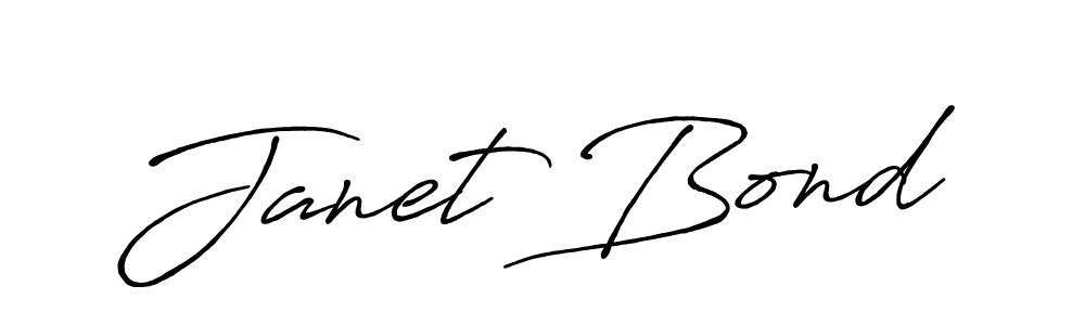 Janet Bond stylish signature style. Best Handwritten Sign (Antro_Vectra_Bolder) for my name. Handwritten Signature Collection Ideas for my name Janet Bond. Janet Bond signature style 7 images and pictures png