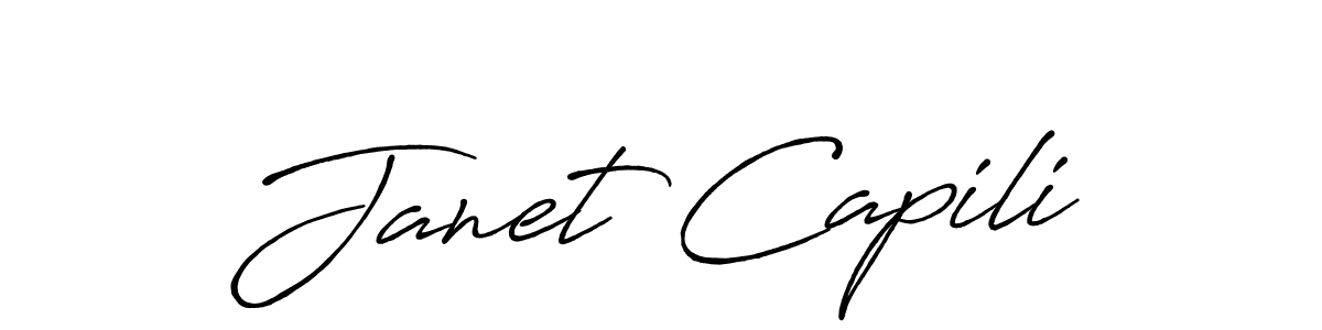 This is the best signature style for the Janet Capili name. Also you like these signature font (Antro_Vectra_Bolder). Mix name signature. Janet Capili signature style 7 images and pictures png