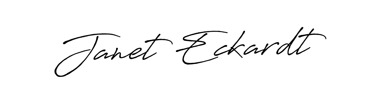How to make Janet Eckardt name signature. Use Antro_Vectra_Bolder style for creating short signs online. This is the latest handwritten sign. Janet Eckardt signature style 7 images and pictures png