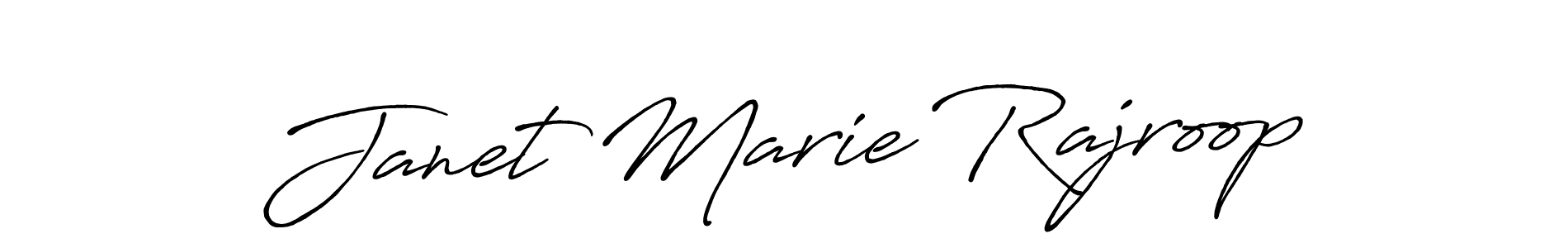 Make a short Janet Marie Rajroop signature style. Manage your documents anywhere anytime using Antro_Vectra_Bolder. Create and add eSignatures, submit forms, share and send files easily. Janet Marie Rajroop signature style 7 images and pictures png
