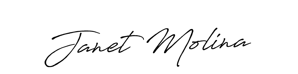 Use a signature maker to create a handwritten signature online. With this signature software, you can design (Antro_Vectra_Bolder) your own signature for name Janet Molina. Janet Molina signature style 7 images and pictures png