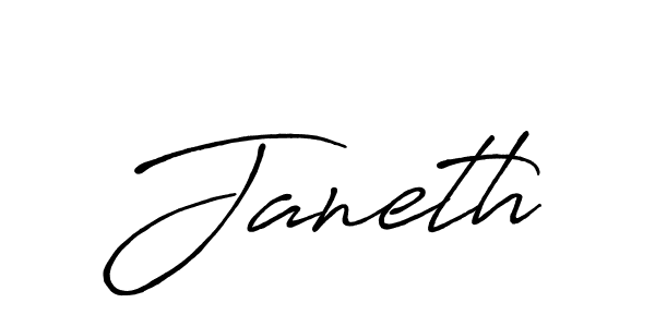 How to make Janeth signature? Antro_Vectra_Bolder is a professional autograph style. Create handwritten signature for Janeth name. Janeth signature style 7 images and pictures png