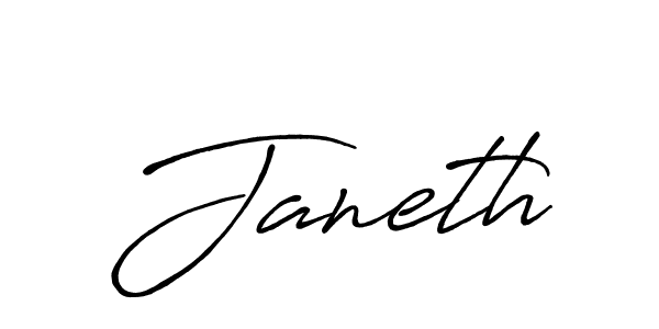 How to make Janeth name signature. Use Antro_Vectra_Bolder style for creating short signs online. This is the latest handwritten sign. Janeth signature style 7 images and pictures png