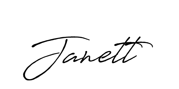 You should practise on your own different ways (Antro_Vectra_Bolder) to write your name (Janett) in signature. don't let someone else do it for you. Janett signature style 7 images and pictures png