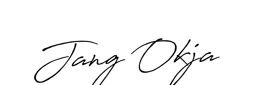 if you are searching for the best signature style for your name Jang Okja. so please give up your signature search. here we have designed multiple signature styles  using Antro_Vectra_Bolder. Jang Okja signature style 7 images and pictures png