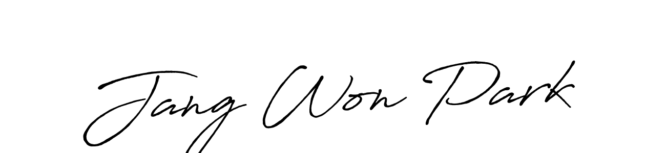 Use a signature maker to create a handwritten signature online. With this signature software, you can design (Antro_Vectra_Bolder) your own signature for name Jang Won Park. Jang Won Park signature style 7 images and pictures png