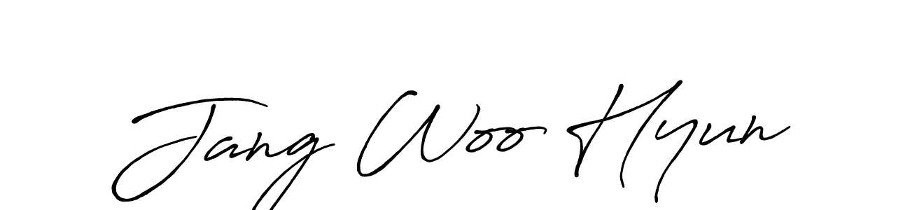 Also we have Jang Woo Hyun name is the best signature style. Create professional handwritten signature collection using Antro_Vectra_Bolder autograph style. Jang Woo Hyun signature style 7 images and pictures png