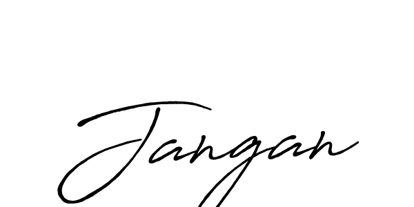 You should practise on your own different ways (Antro_Vectra_Bolder) to write your name (Jangan) in signature. don't let someone else do it for you. Jangan signature style 7 images and pictures png