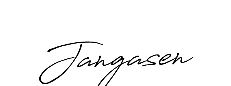 Also we have Jangasen name is the best signature style. Create professional handwritten signature collection using Antro_Vectra_Bolder autograph style. Jangasen signature style 7 images and pictures png