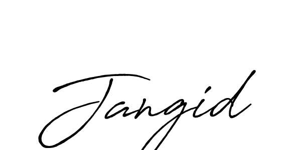 Design your own signature with our free online signature maker. With this signature software, you can create a handwritten (Antro_Vectra_Bolder) signature for name Jangid. Jangid signature style 7 images and pictures png