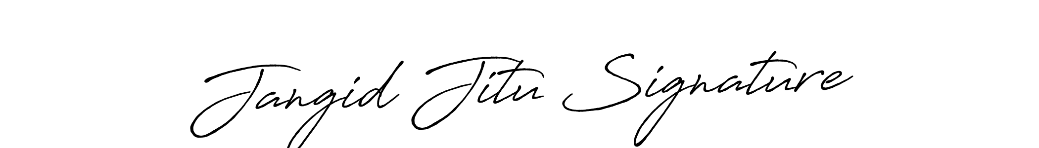 Also You can easily find your signature by using the search form. We will create Jangid Jitu Signature name handwritten signature images for you free of cost using Antro_Vectra_Bolder sign style. Jangid Jitu Signature signature style 7 images and pictures png