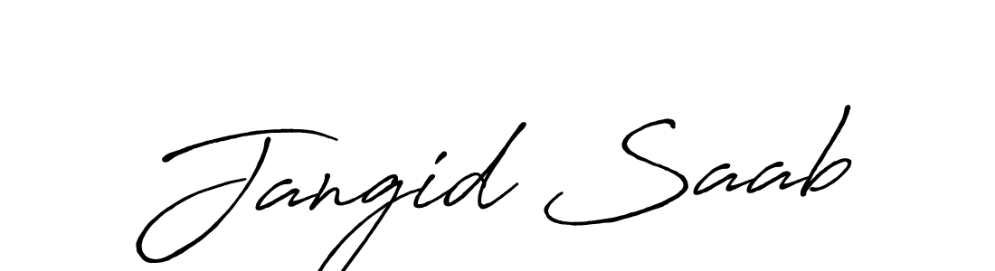 Create a beautiful signature design for name Jangid Saab. With this signature (Antro_Vectra_Bolder) fonts, you can make a handwritten signature for free. Jangid Saab signature style 7 images and pictures png