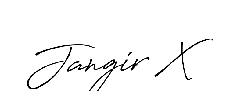Make a beautiful signature design for name Jangir X. With this signature (Antro_Vectra_Bolder) style, you can create a handwritten signature for free. Jangir X signature style 7 images and pictures png