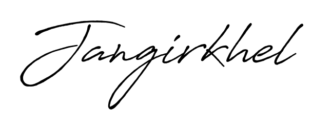 A stylish, flowing autograph style designed for name Jangirkhel using Antro_Vectra_Bolder typography. Perfect for digital creative projects. Jangirkhel signature style 7 images and pictures png