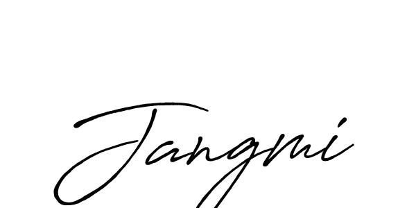 Create a beautiful signature design for name Jangmi. With this signature (Antro_Vectra_Bolder) fonts, you can make a handwritten signature for free. Jangmi signature style 7 images and pictures png