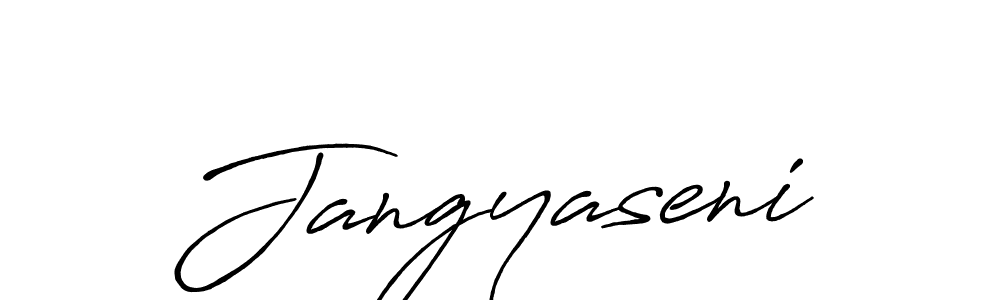 The best way (Antro_Vectra_Bolder) to make a short signature is to pick only two or three words in your name. The name Jangyaseni include a total of six letters. For converting this name. Jangyaseni signature style 7 images and pictures png