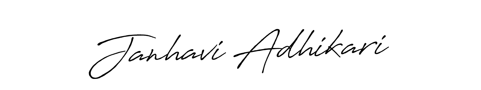 Also You can easily find your signature by using the search form. We will create Janhavi Adhikari name handwritten signature images for you free of cost using Antro_Vectra_Bolder sign style. Janhavi Adhikari signature style 7 images and pictures png